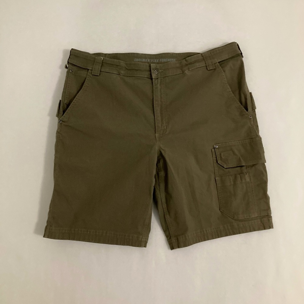 Duluth Trading Flex Firehose Coolmax Cargo Shorts Mens 44x11" Utility Gorpcore